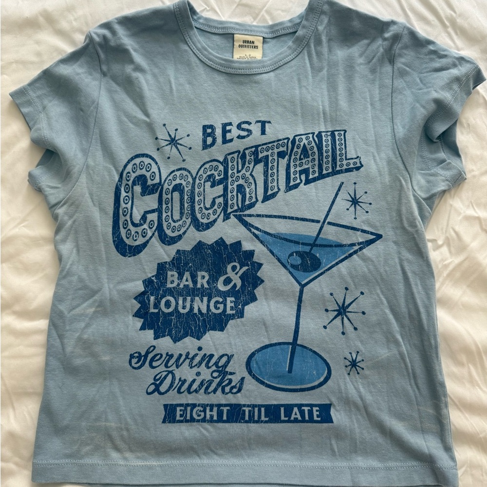 Urban Outfitters Blue Graphic Tee